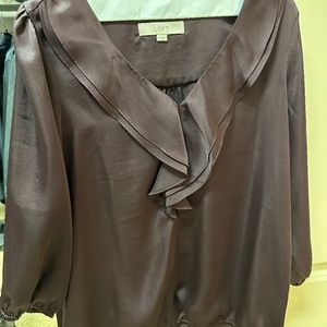 LOFT Dark Gray Blouse